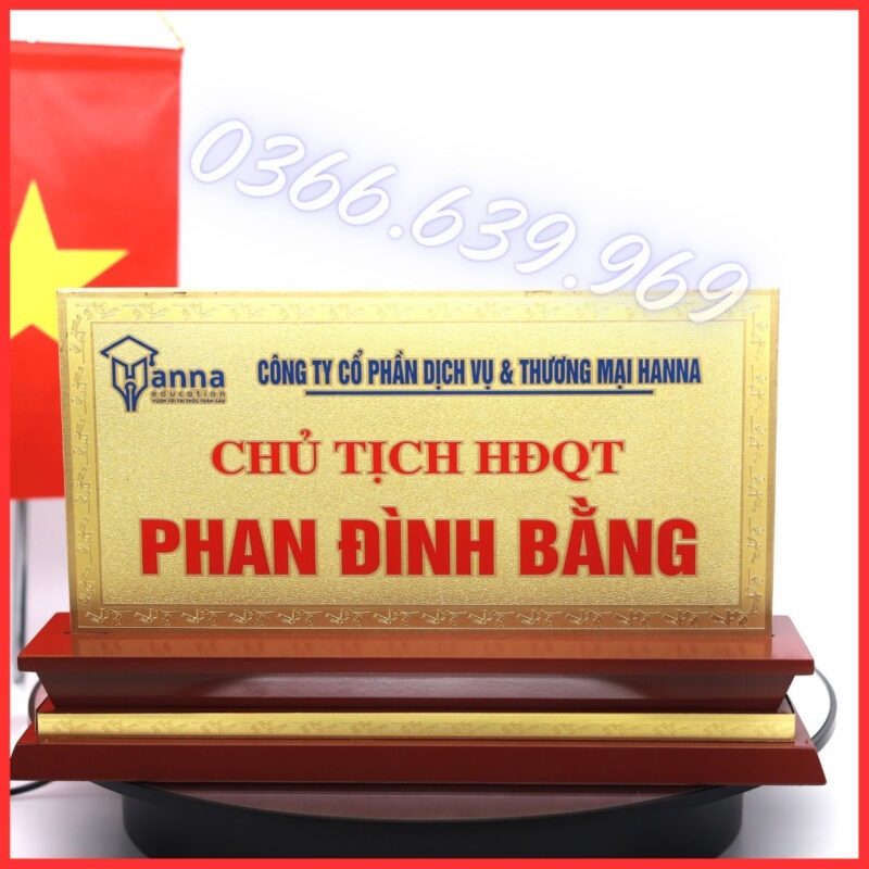 biển chức danh phong thủy