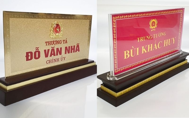 Lỗi thường gặp khi thiết kế biển chức danh